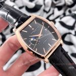 Knock off Vacheron Constantin Malte Moon phase Watches Rose Gold Black Dial